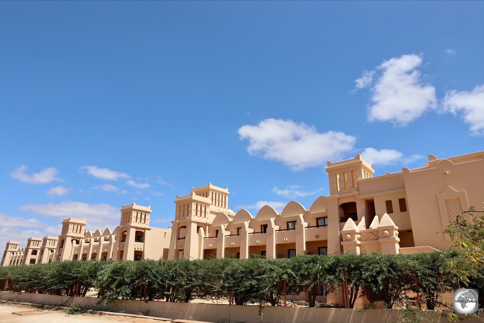 The vast Hotel Riu Touareg is located on Praia de Carquejinha, on the remote south coast of Boa Vista Island.