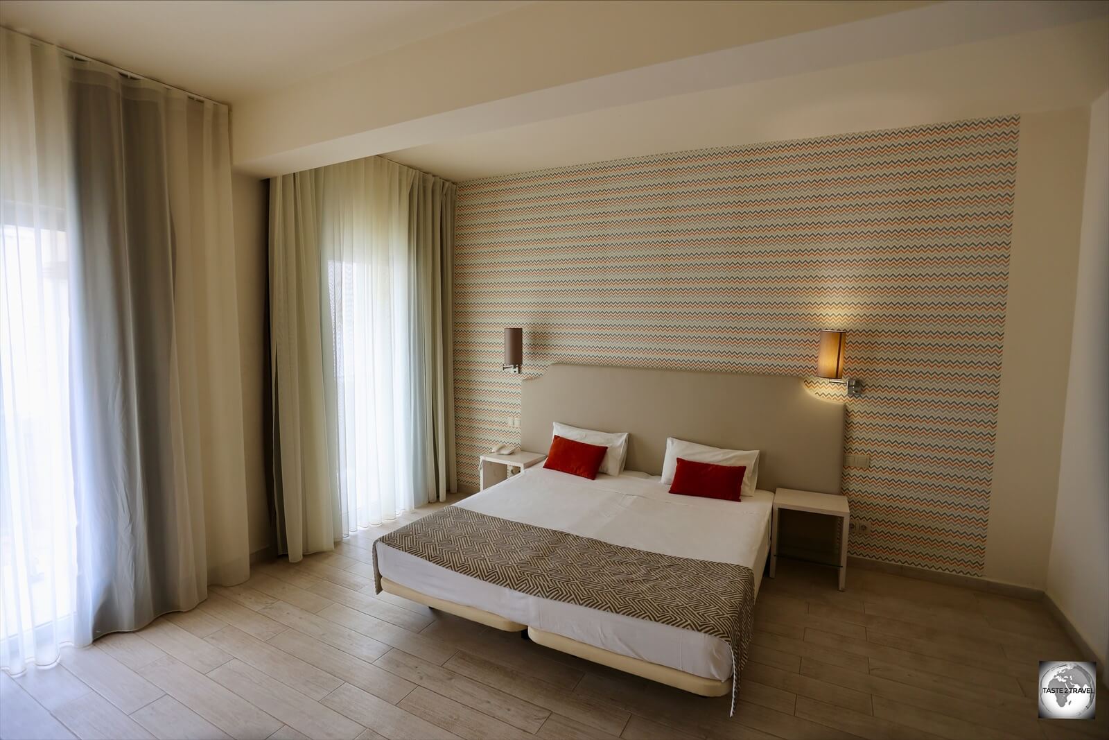 My spacious, light-filled room at the Ouril Hotel Agueda on Boa Vista.