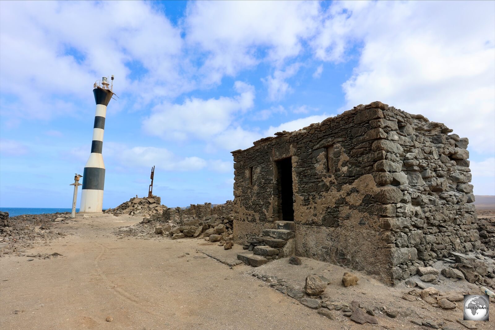 The very remote, Ponta Norte (Farol da Fiúra) lighthouse is located at the northern tip of Sal Island.