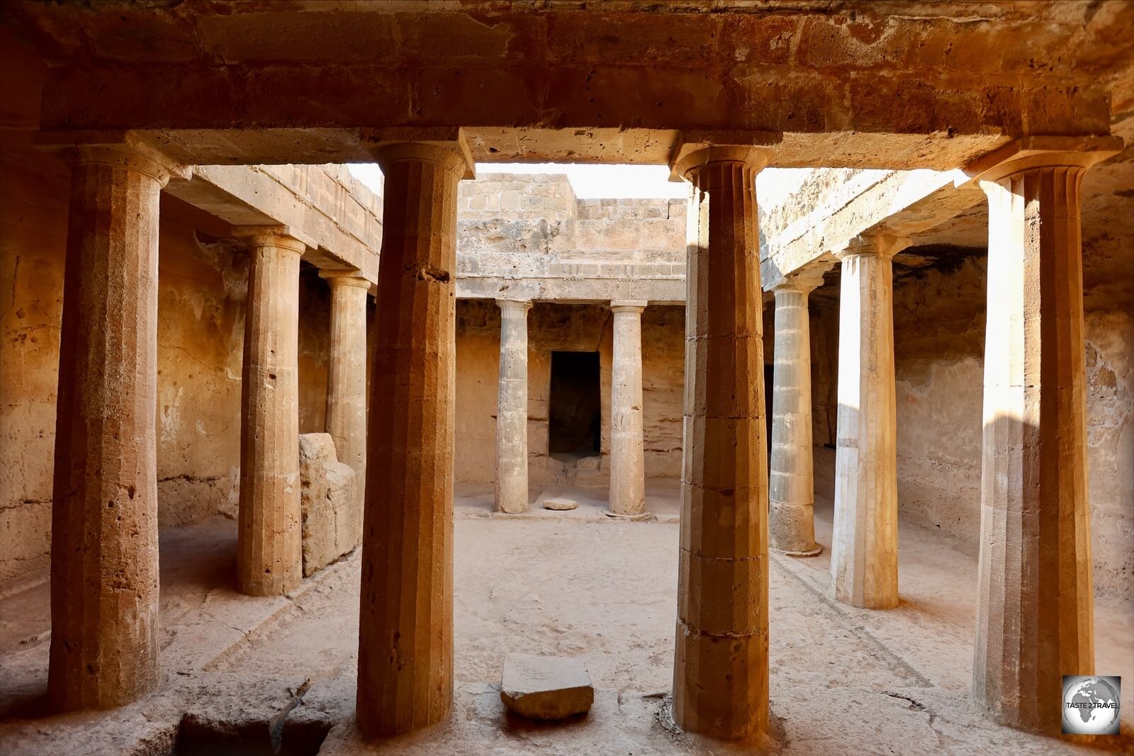 The necropolis - "Tomb of the Kings" - at the archaeological site of Nea Paphos, Cyprus.