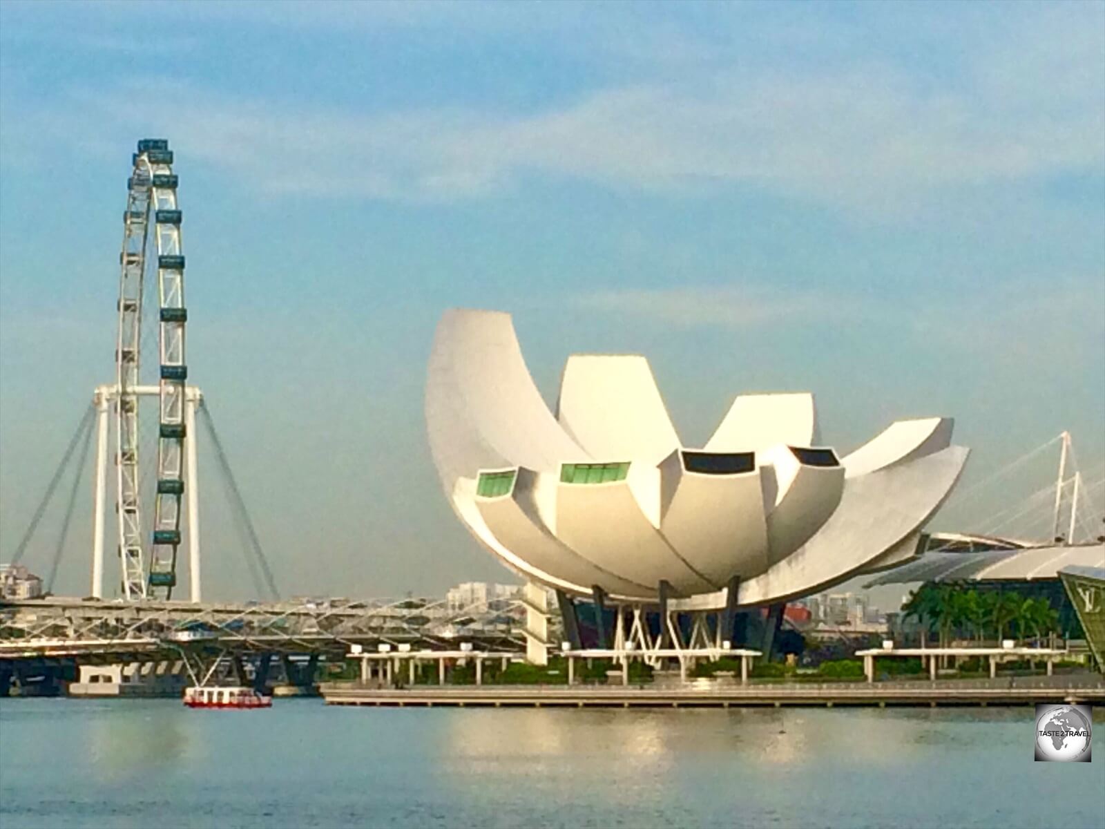 A view of the lotus flower-shaped ArtScience Museum in Singapore.