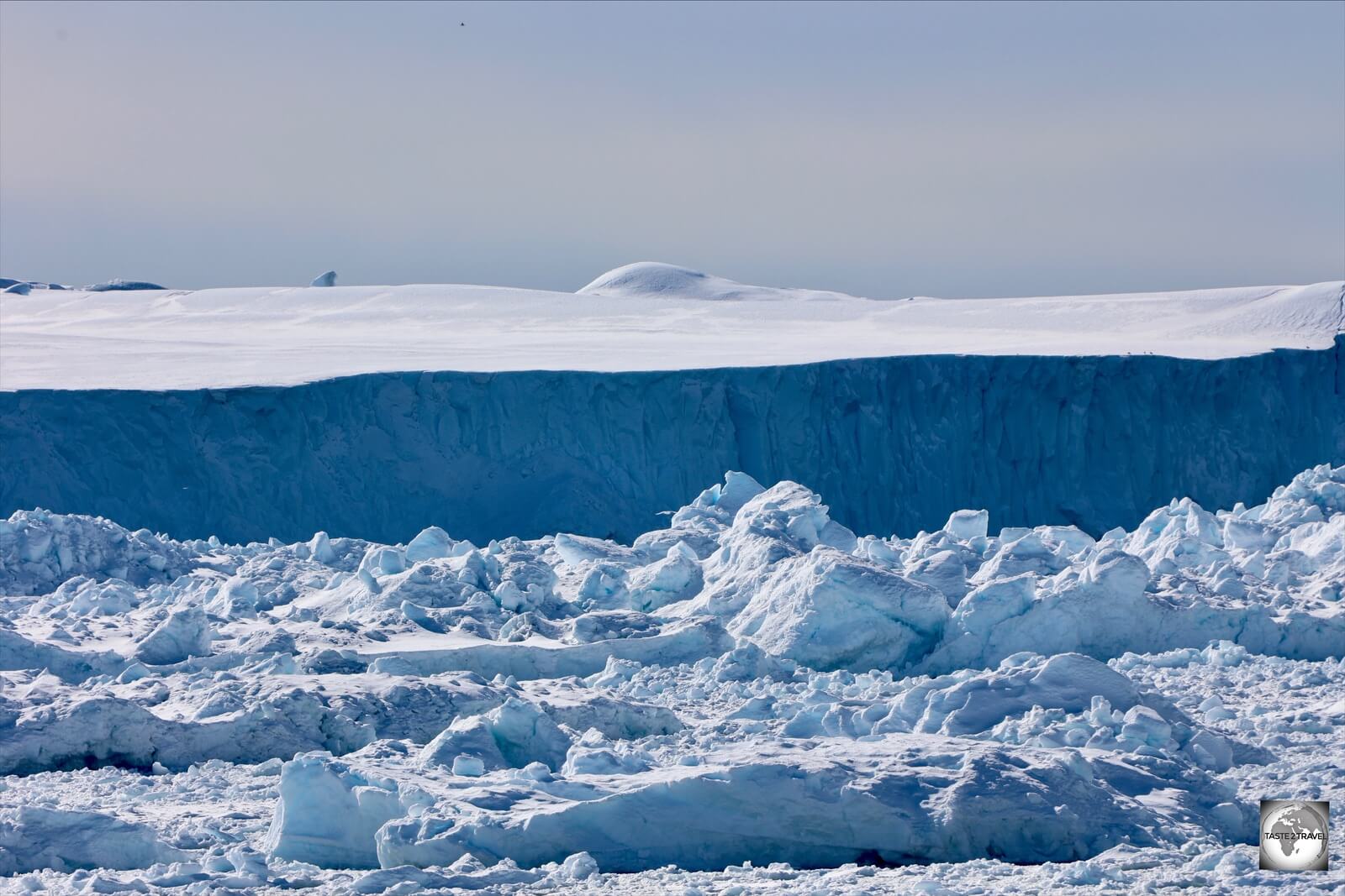 Large enough to land a small plane upon - this is a floating iceberg!