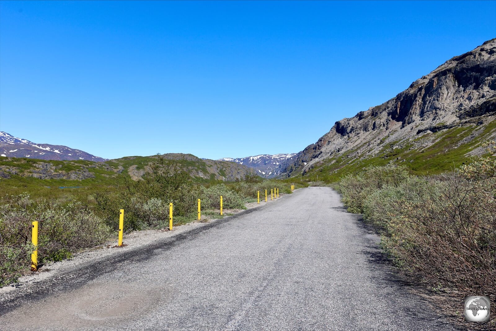 Roads, which were built by the Americans during WWII, are still in use in Narsarsuaq. 