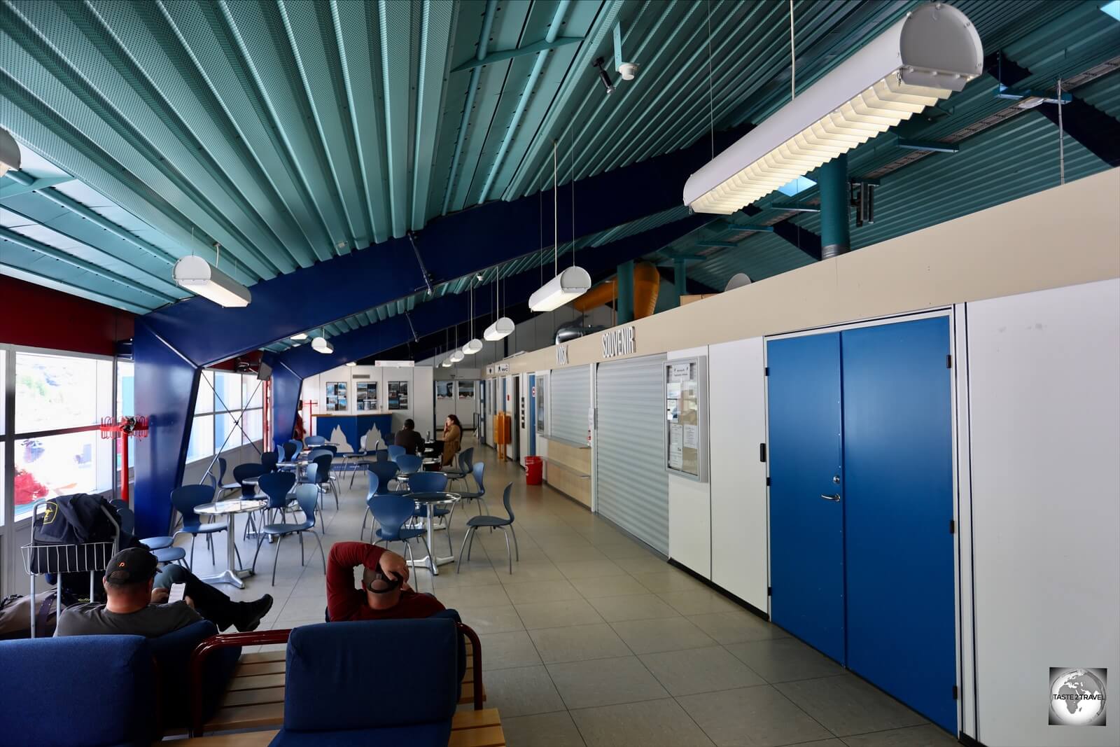 The interior of Narsarsuaq Airport. 