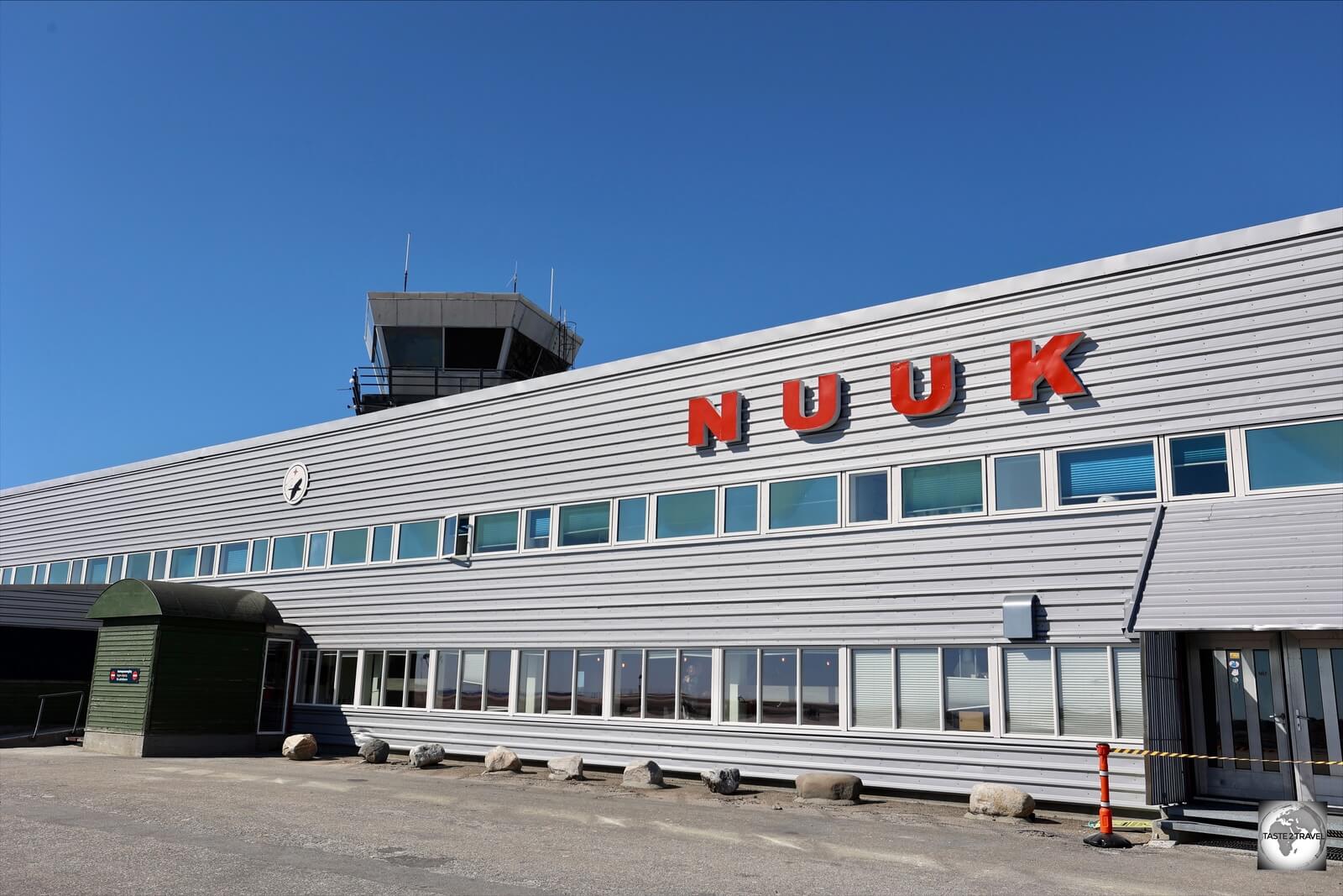 The terminal a Nuuk airport, which is in the process of being converted into an international airport. 