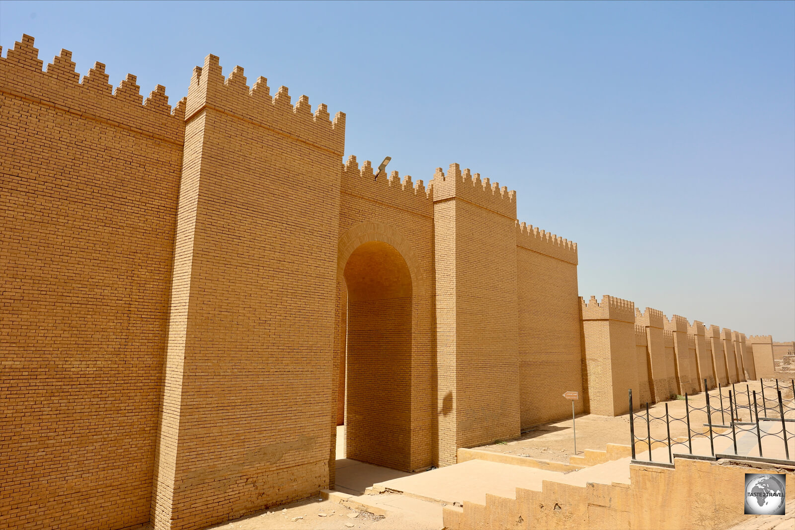 The modern walls of ancient Babylon were constructed in the 1980's under orders from Saddam Hussein.