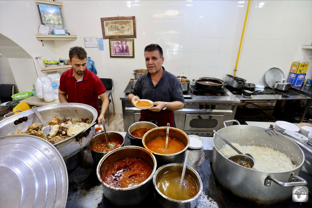 The proud chef, at my lunch restaurant in Halabja.