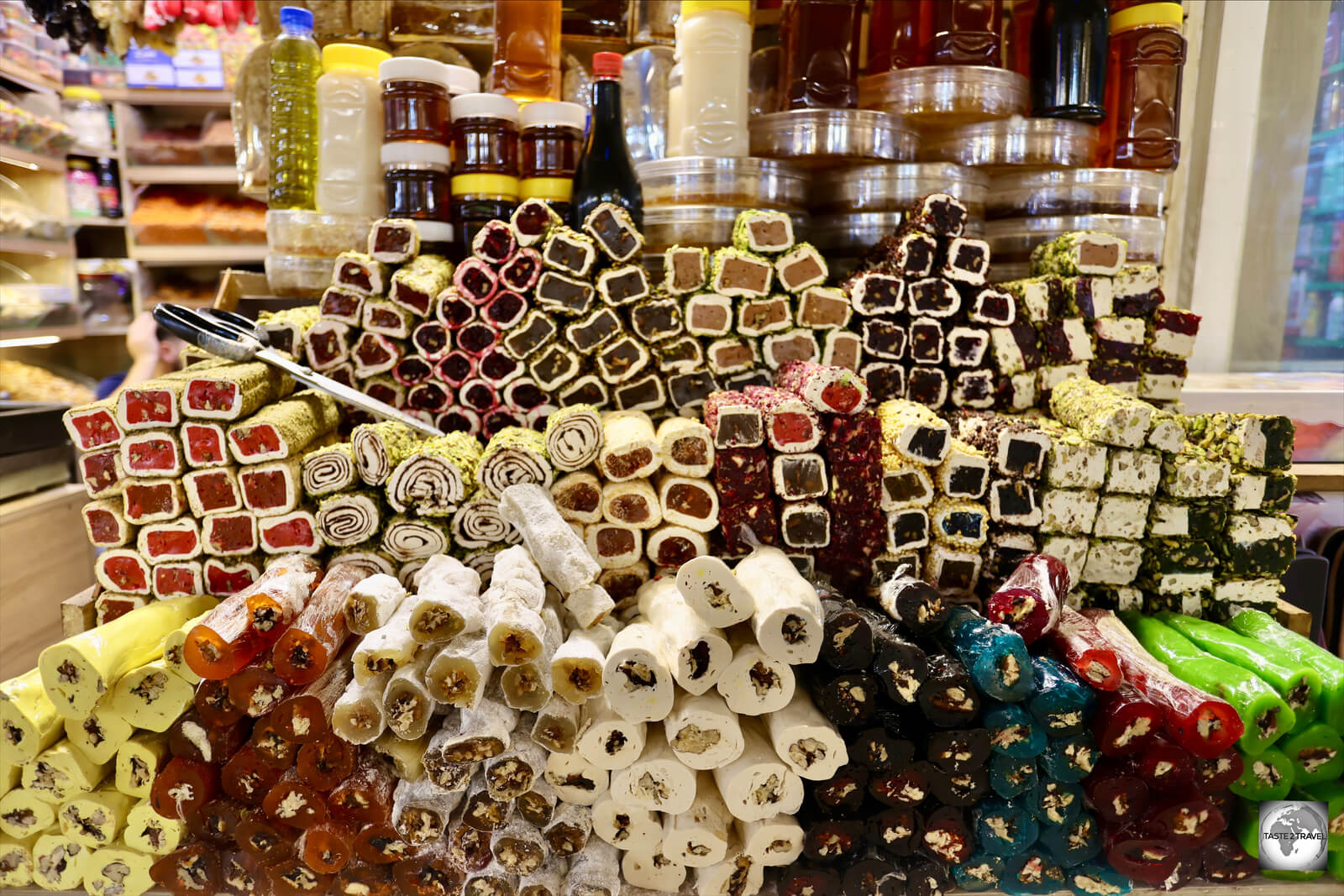 Turkish delight is a popular product at Erbil souk. 