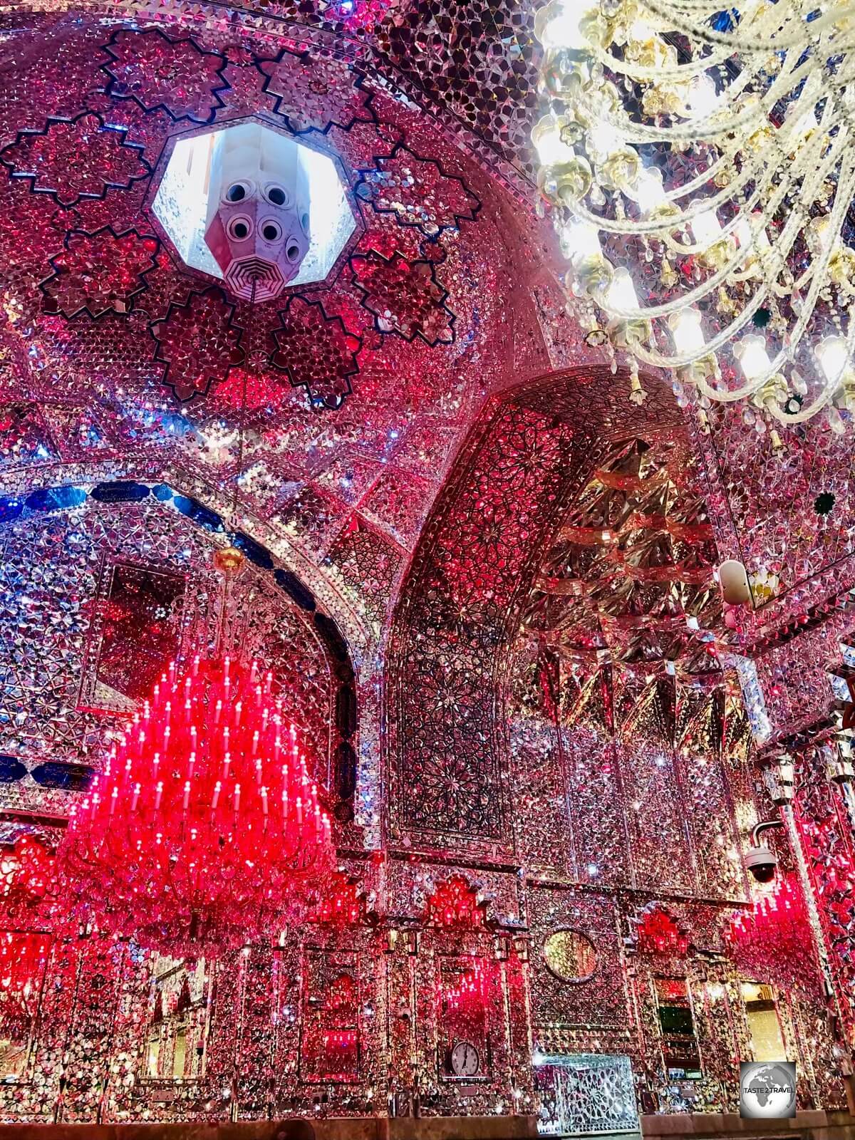 The interior of the Imam Ali Shrine is truly opulent. 