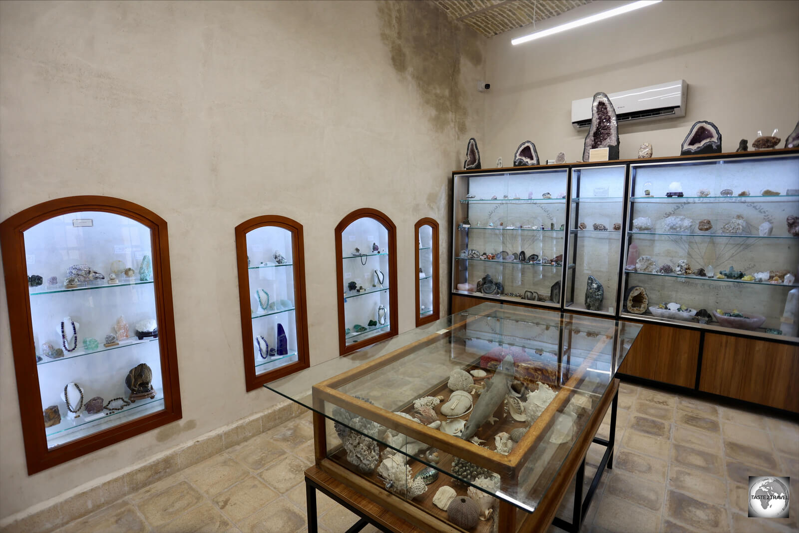 One of the display rooms at the Erbil Stones and Gemstones Museum, which is located inside Erbil Citadel.