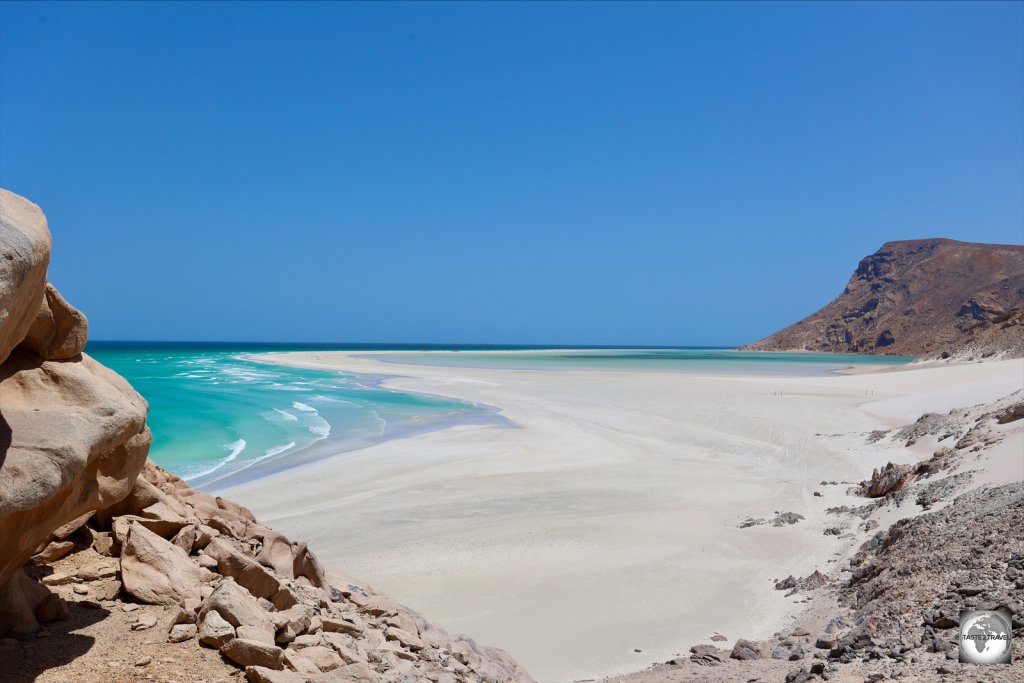 The stunning, and deserted, beach at Detwah Lagoon, Socotra.