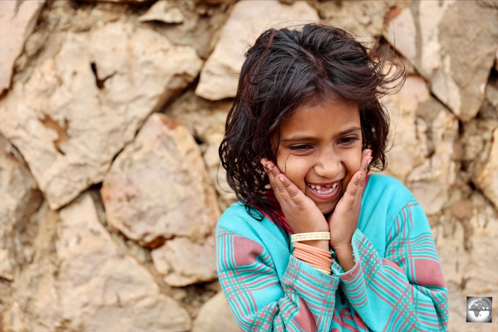 A young girl at Diksam plateau.