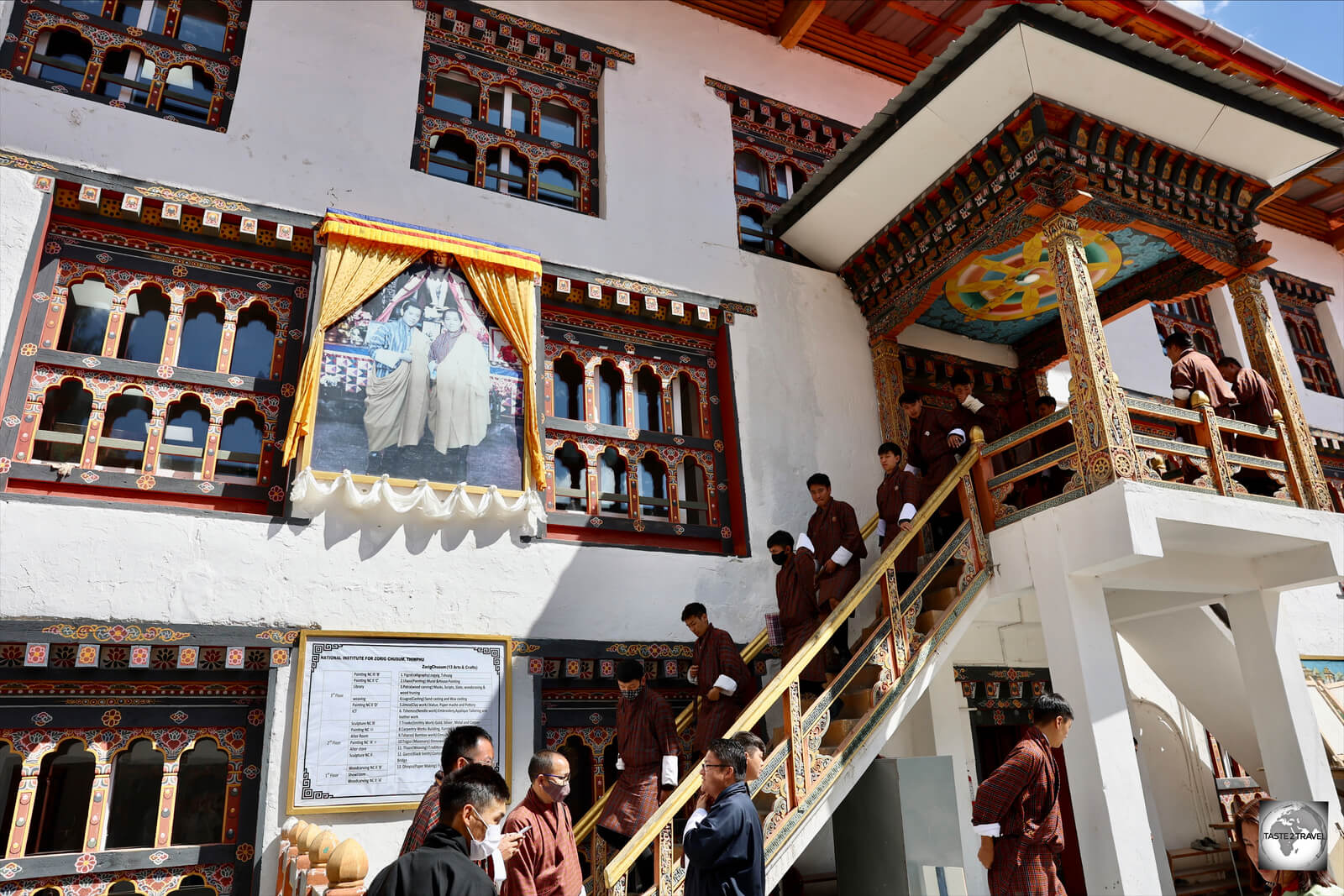 Students at the National Institute for Zorig Chusum in Thimphu. 