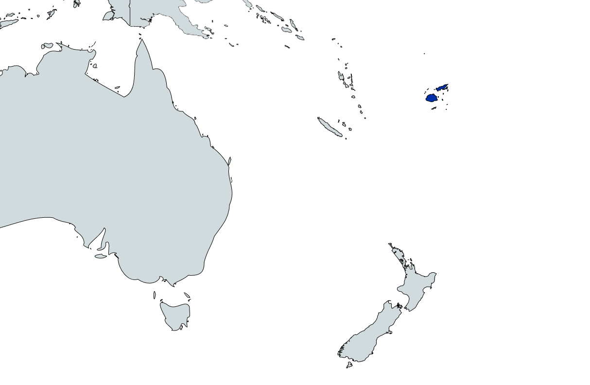 Map highlighting Fiji