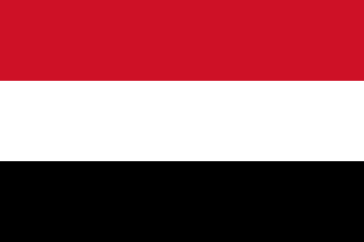 The flag of the Republic of Yemen.