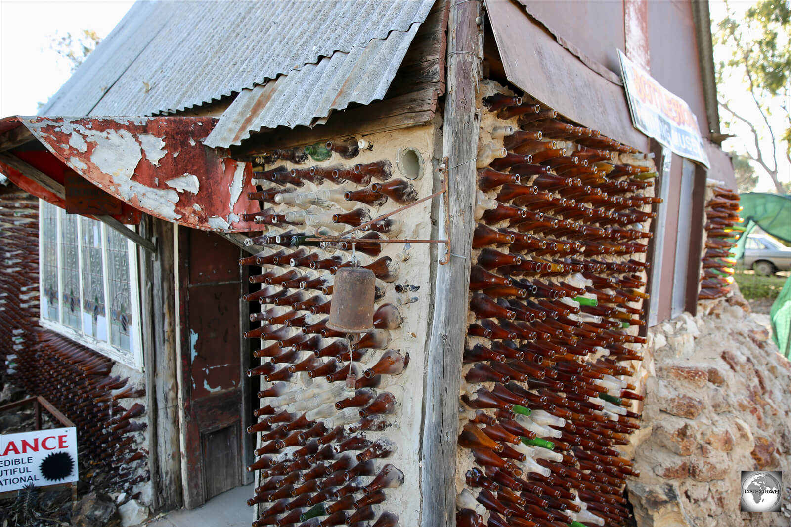 House Made from Bottles, Lightening Ridge, Australia