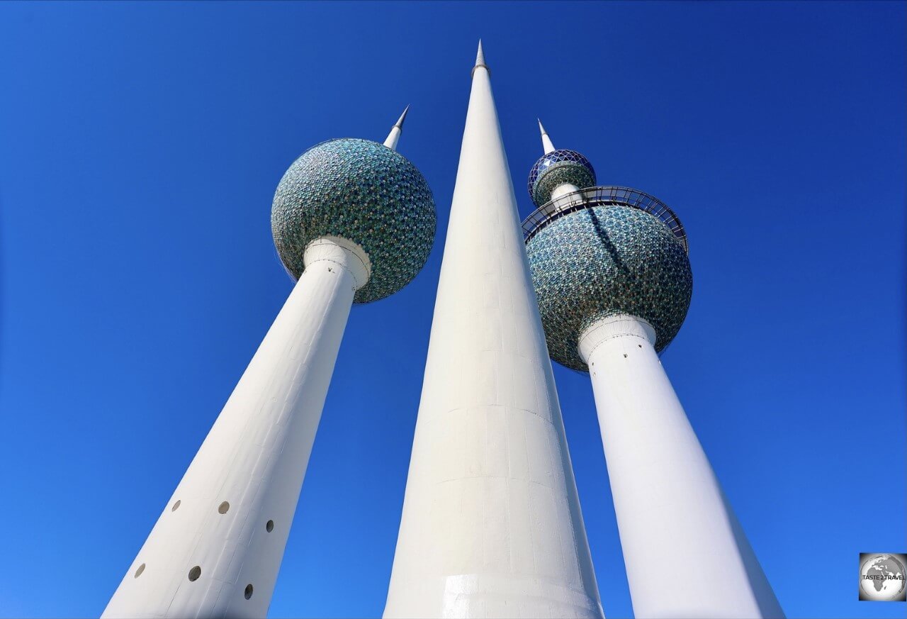 The iconic water towers are a prime attraction of Kuwait. 