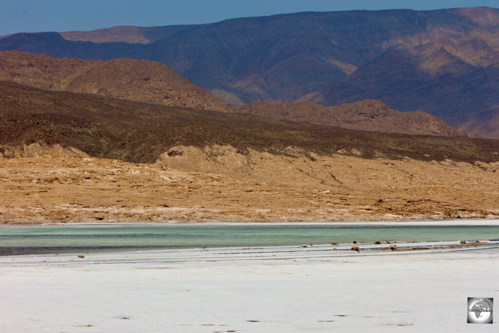 A view of Lake Assal, a highlight of Djibouti.