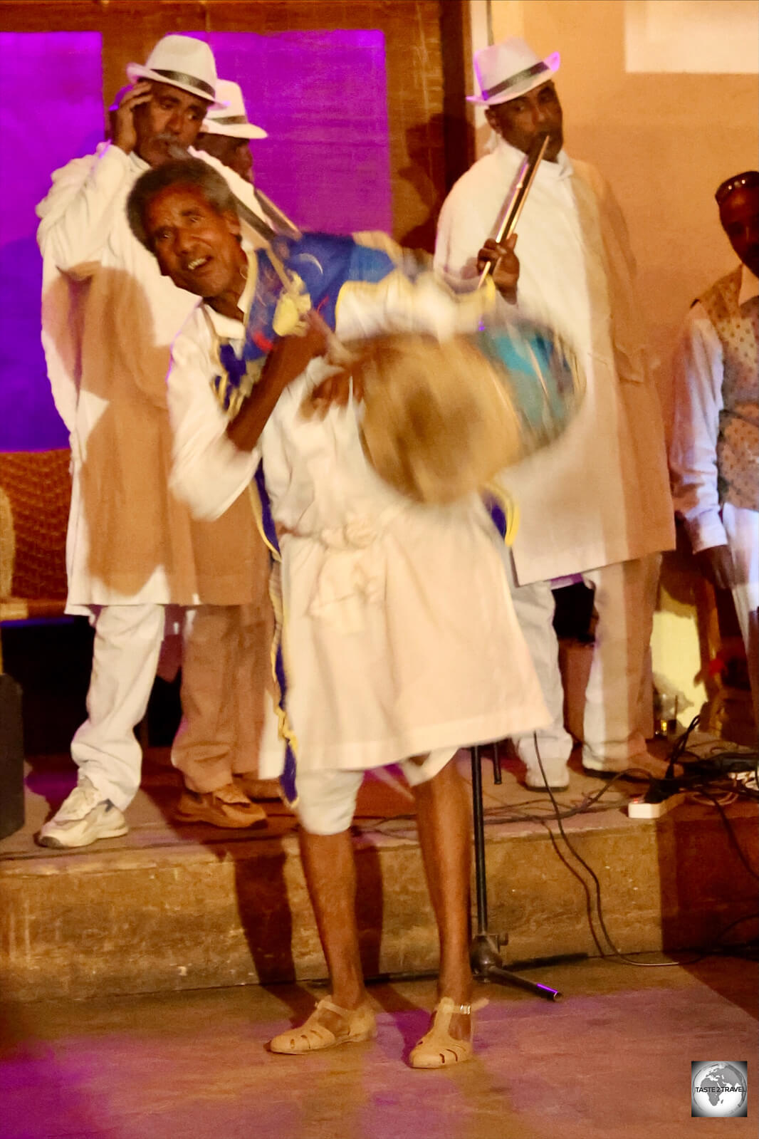 Eritrean nightlife at a restaurant in the Asmara Expo grounds. 