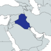 World Map Quiz: Map Highlighting Iraq