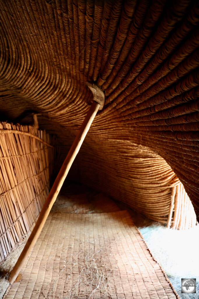 An interior view of the Royal Palace at Gishora.