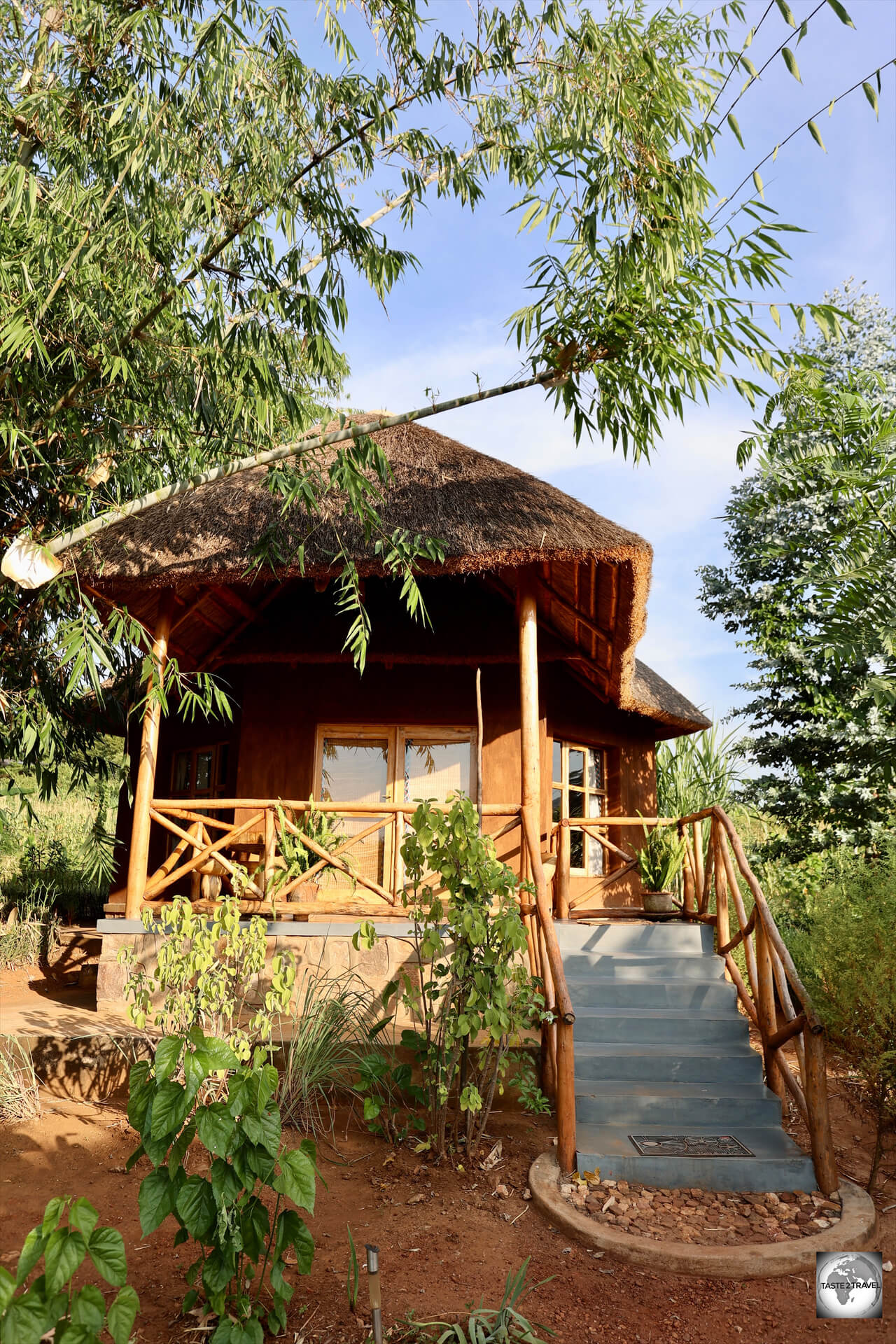 A view of a garden bungalow at Rutete Eco Resort. 