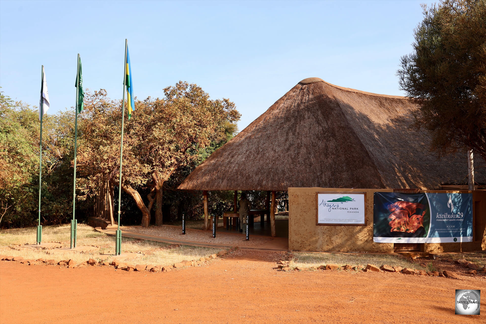 The visitor's centre at Akagera National Park. 