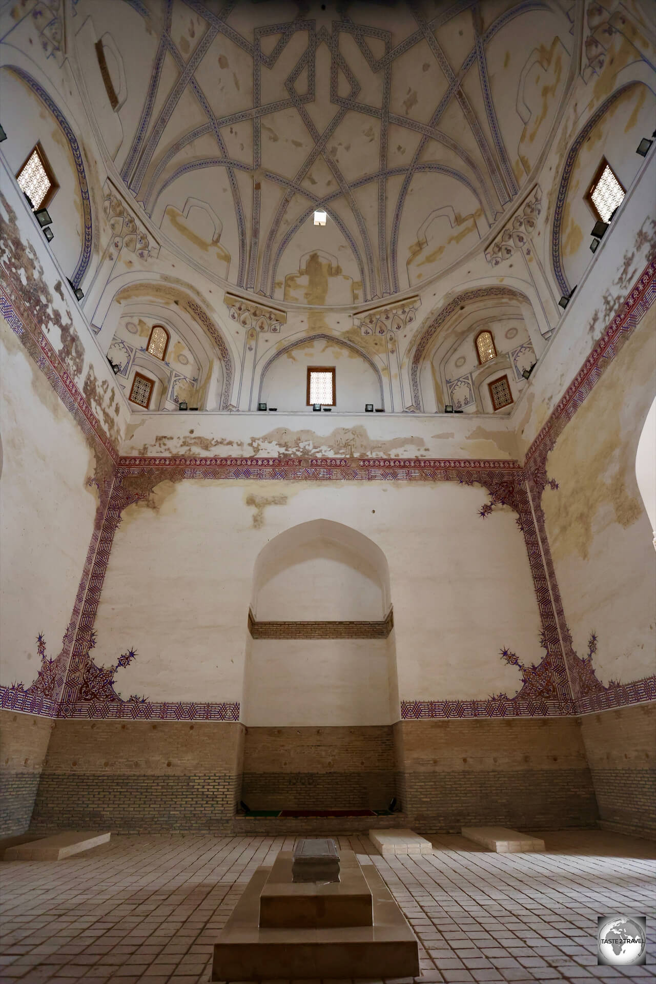 A view of the tomb, and the mausoleum, of Ahmad Sanjar at Merv.