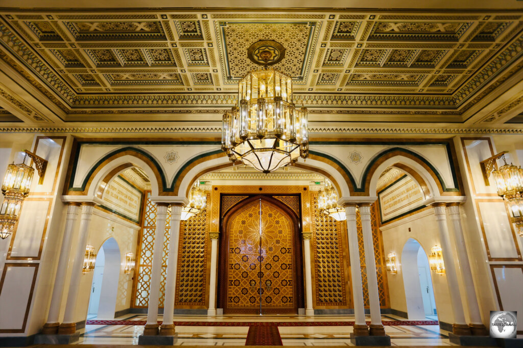 A view of the Turkmenbashi Ruhy Mosque in Ashgabat.