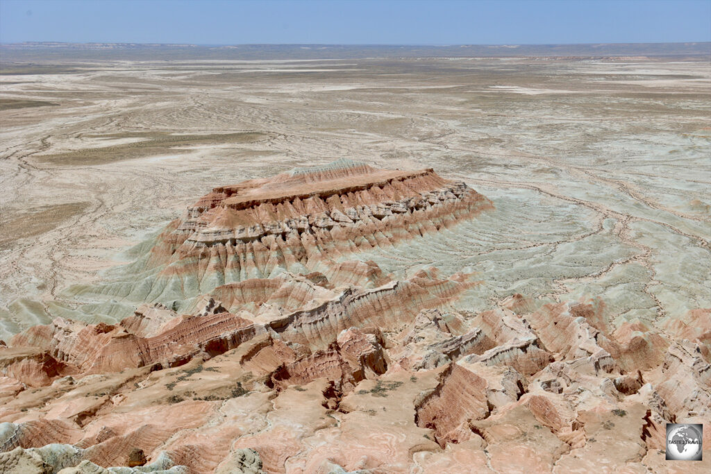 A highlight of Turkmenistan, the stunningly beautiful Yangykala Canyon.