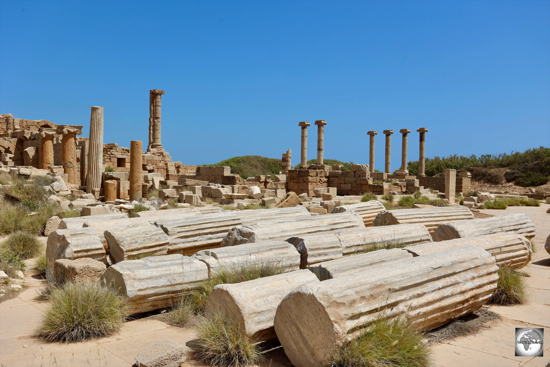 No shortage of marble columns at Leptis Magna. 