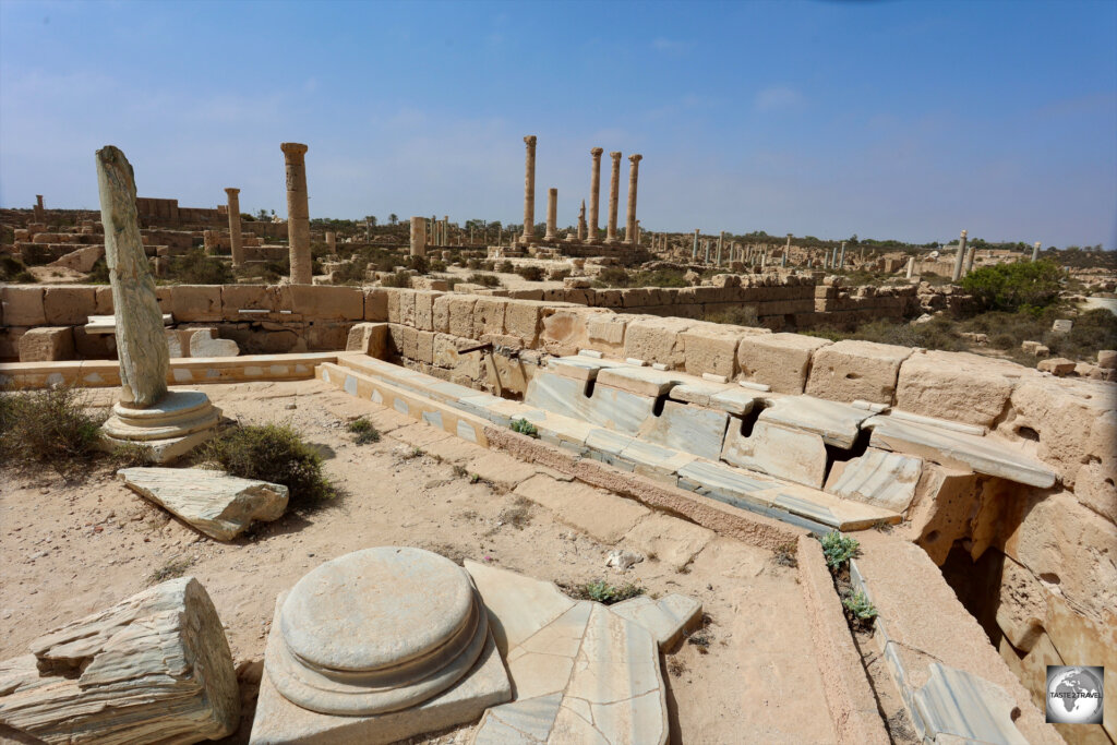 The marble latrines at Sabratha are very comfortable.