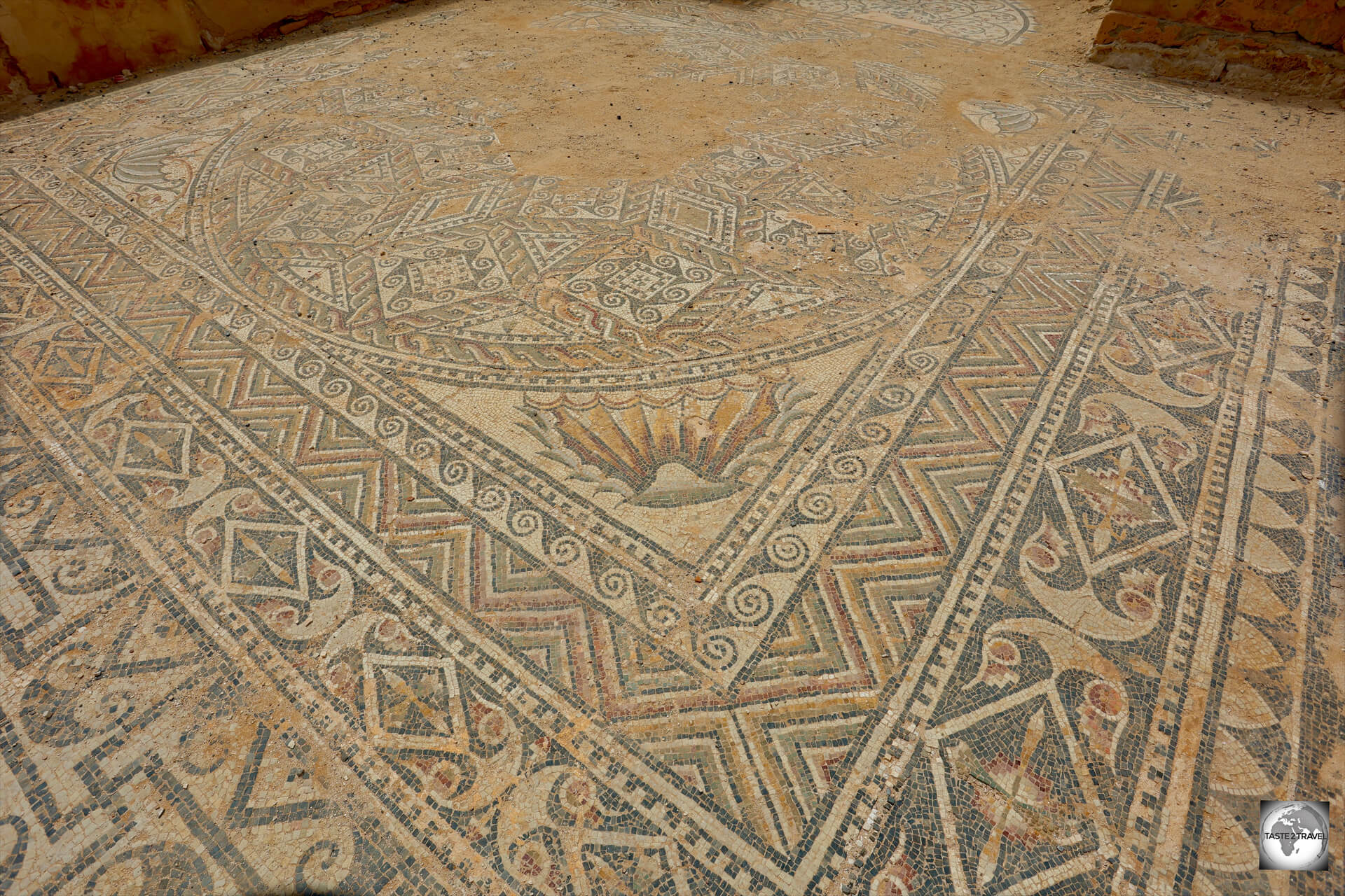 Sabratha was home to many opulent roman residences whose floors were covered with colourful mosaics. 