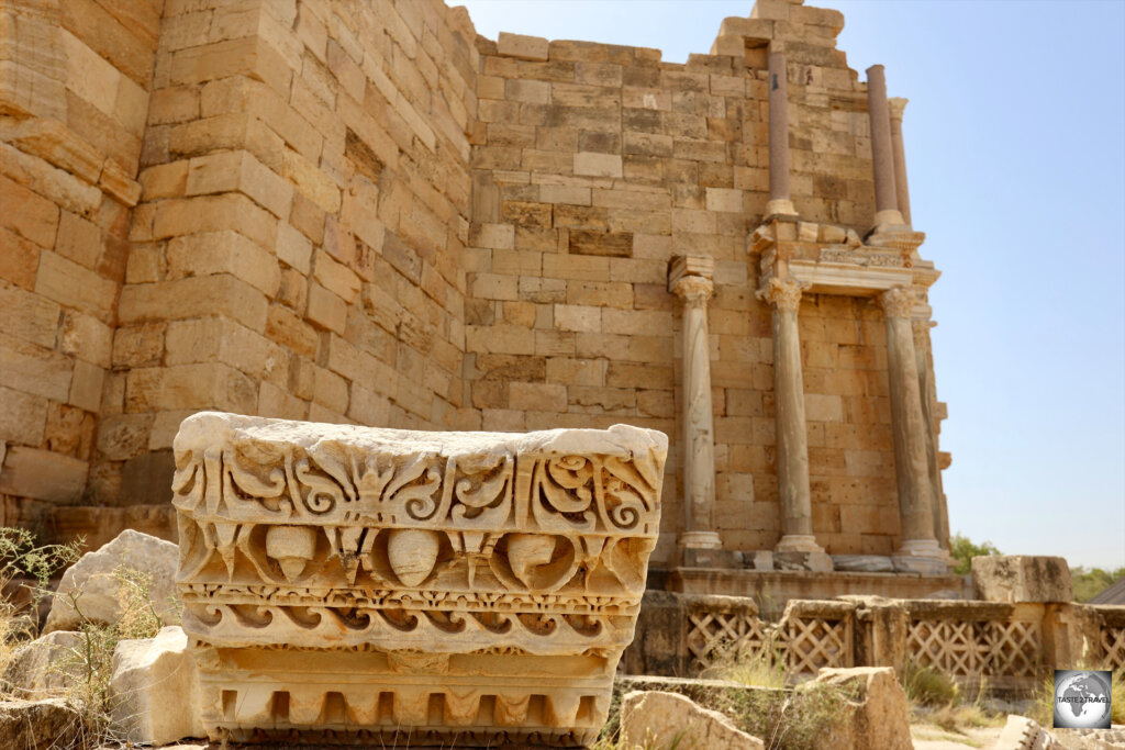 A view of the Nymphaeum at Leptis Magna.