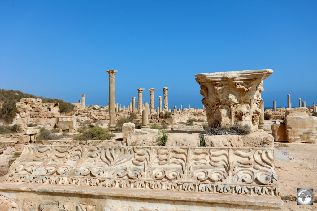 A view of the extensive Roman ruins at Sabratha.