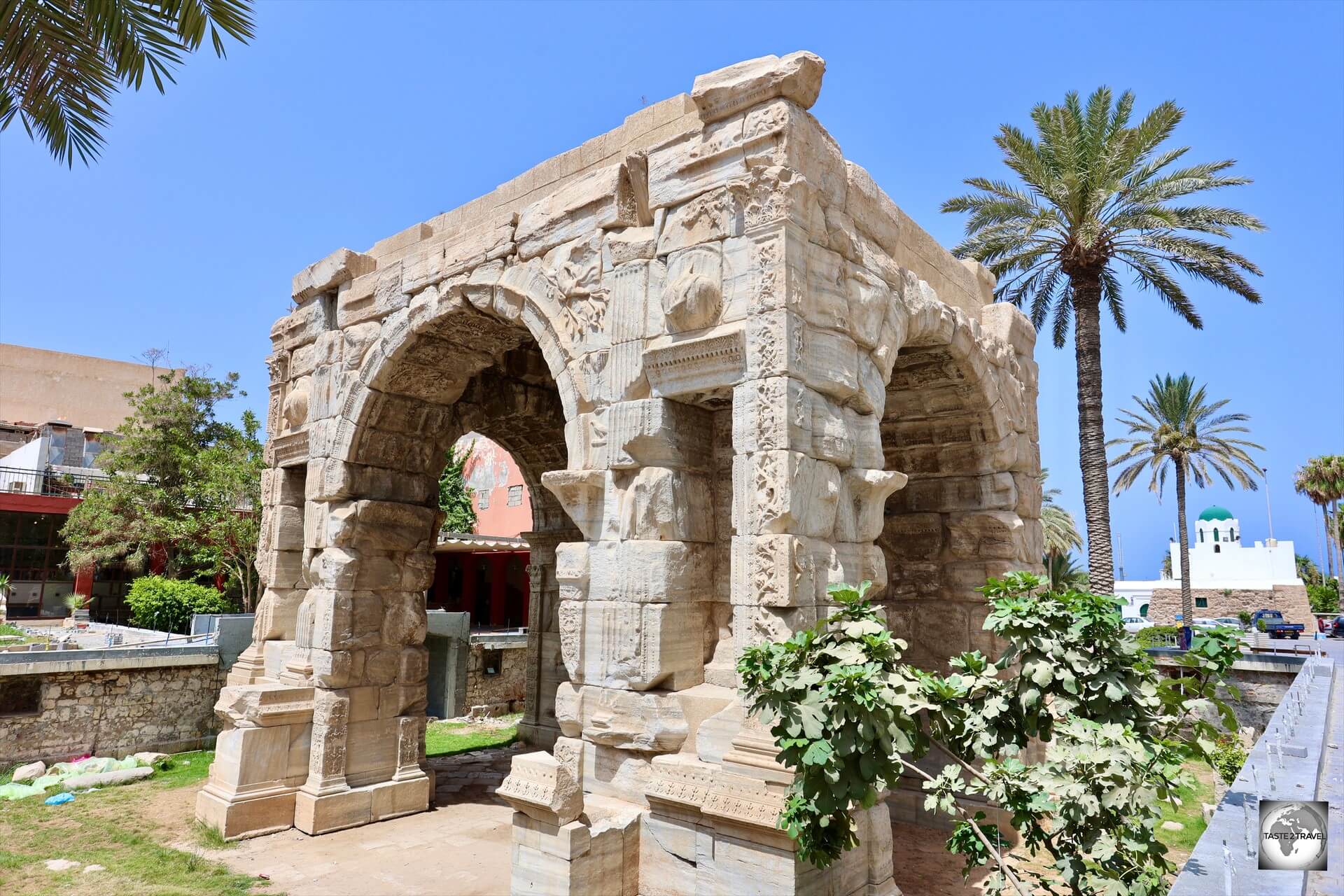 Erected in 165 CE, entirely from marble, the Arch of Marcus Aurelius is a Roman triumphal arch, which is, today, a highlight of the old town.