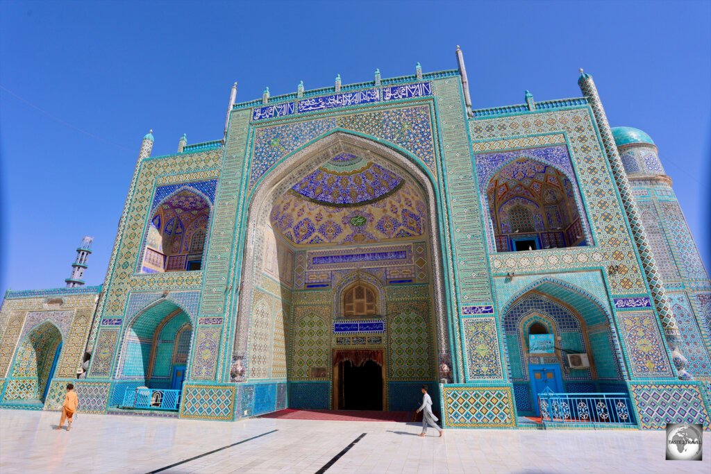 The present-day Blue Mosque dates from the 15 century (CE).