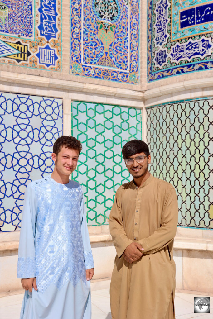 Worshippers at the Great Mosque of Herat.