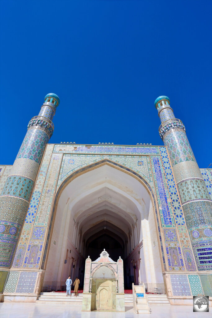 A view of the Great Mosque of Herat.