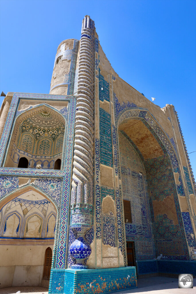 A view of the very dilapidated Khwaja Abu Nasr Parsa (Green Mosque) in Balkh.