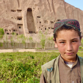 A young boy in Bamyan.