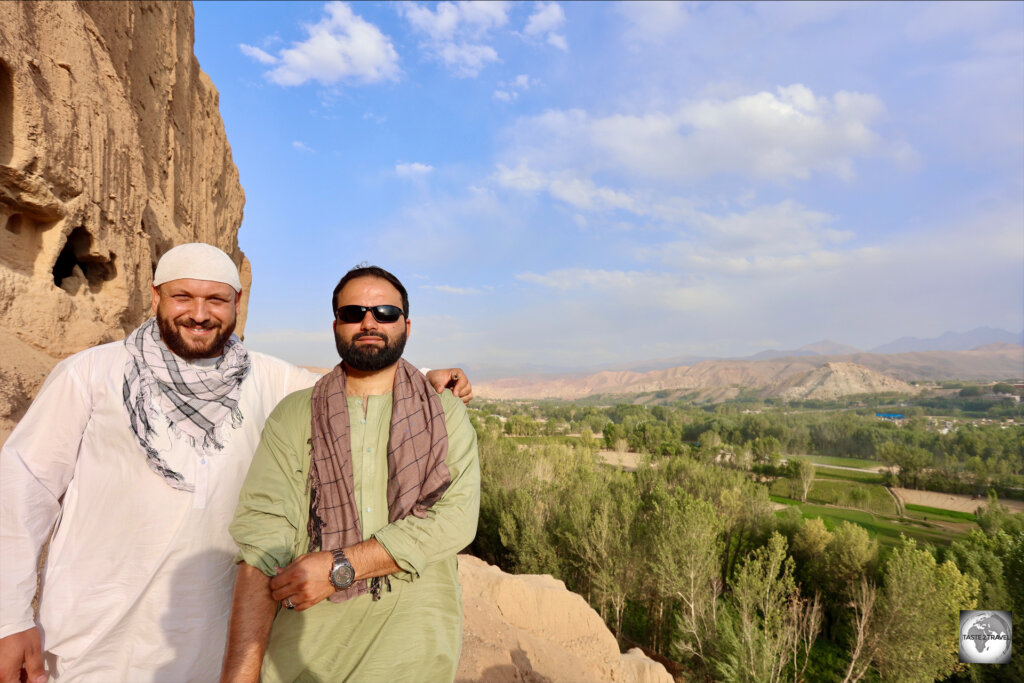 My guide, Jamshyd (left), in Bamyan and Kabul is a member of the Tajik ethnic group.