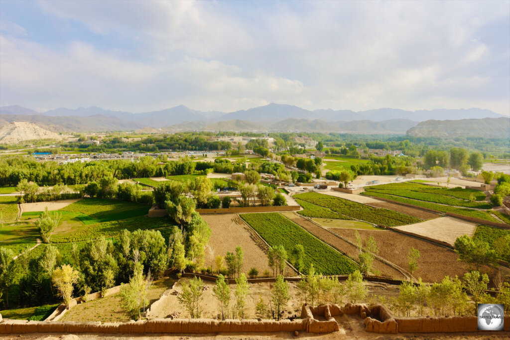 A view of the Bamyan Valley, from the Eastern Buddha.