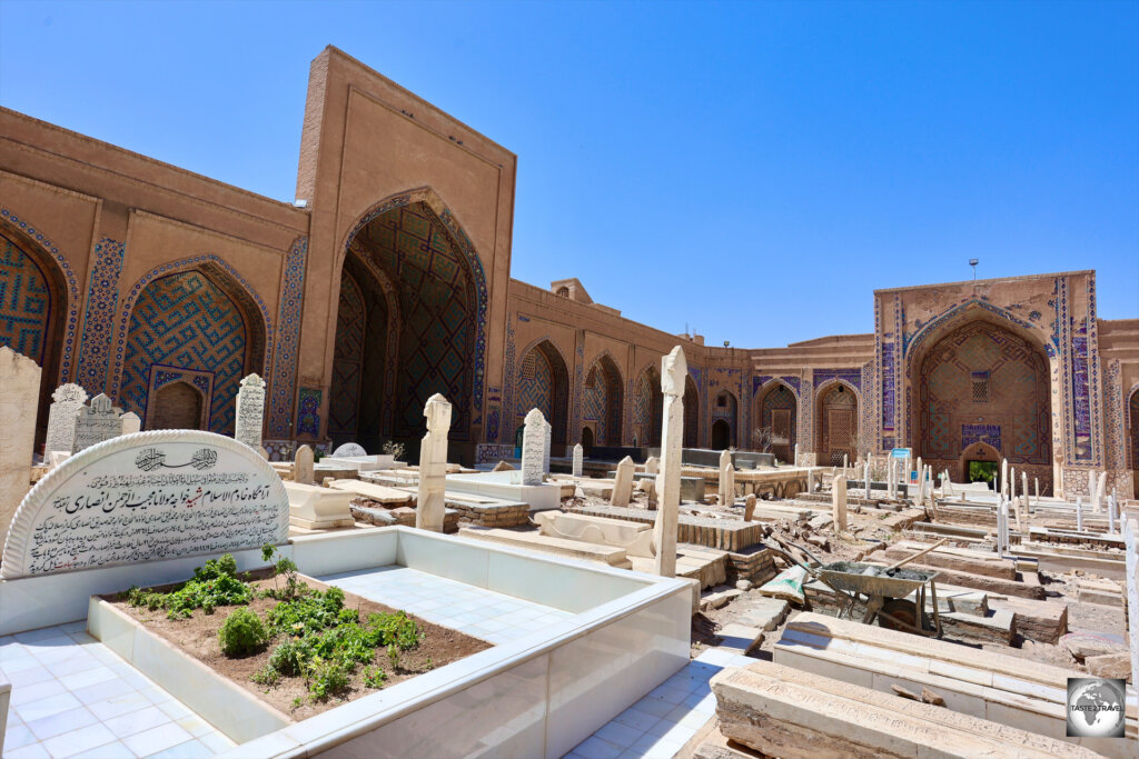 The shrine of Khwaja Abdullah Ansari is surrounded by the tombs of other Islamic elites.