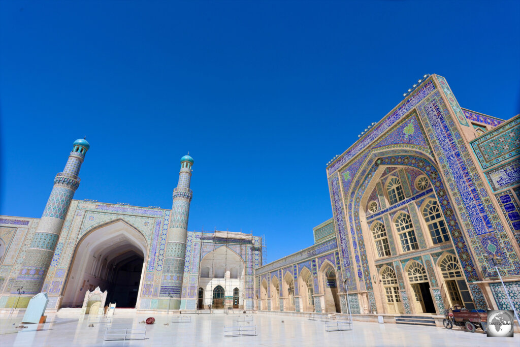 Like most mosques in ancient Persia, the Great Mosque of Herat was built over a former Zoroastrian temple.