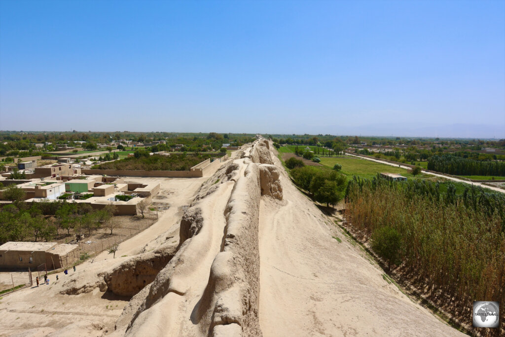 A view from on top of the ancient city walls of Balkh.