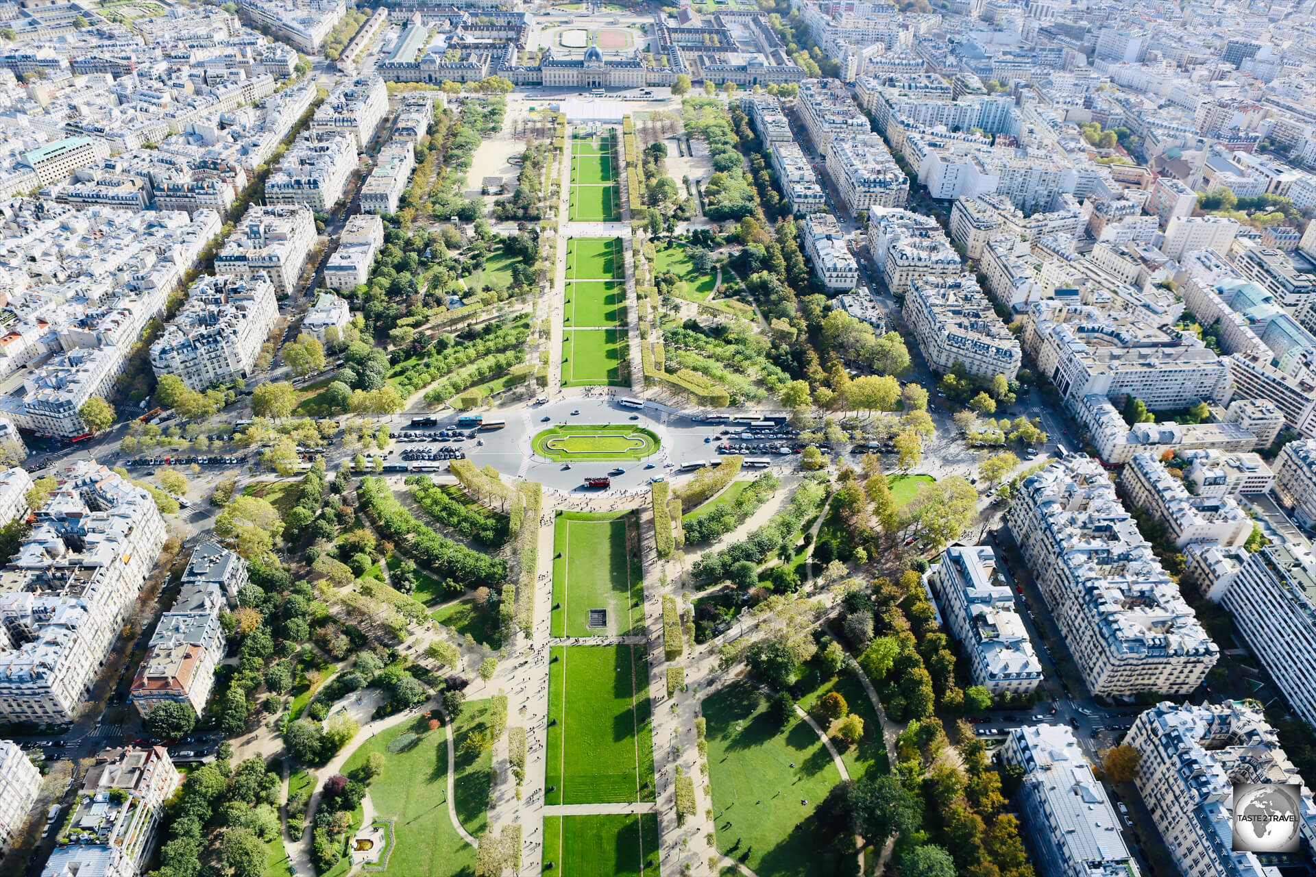 A view of Paris from the Eiffel Tower, France