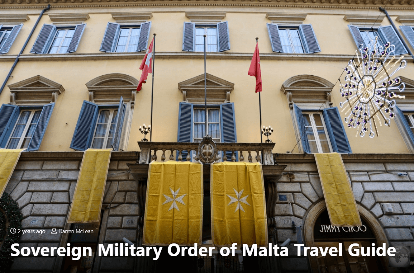 You can read all about the fascinating Sovereign Military Order of Malta in my SMOM Travel Guide.