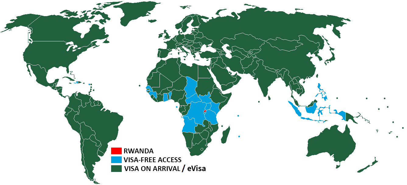 The wonderfully simple visa policy of Rwanda is possibly the friendliest of all African visa polices. 