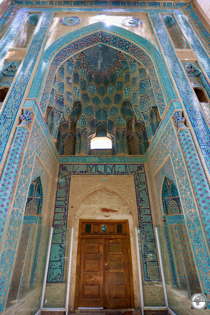 The entrance to the historic Jameh Mosque, a highlight of sleepy Natanz.